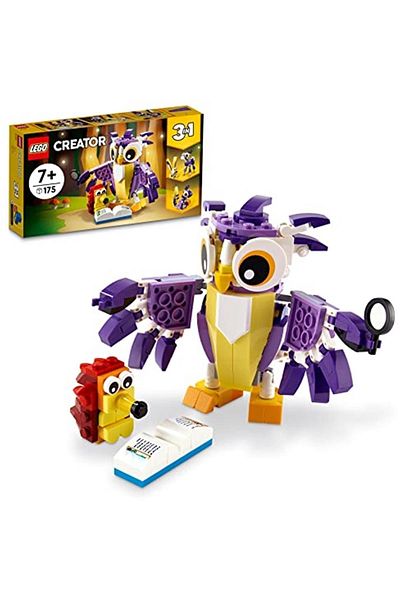 LEGO Creator Fantastic Forest Creatures for 3 - 7 Years Old Children 31125 Owl, t