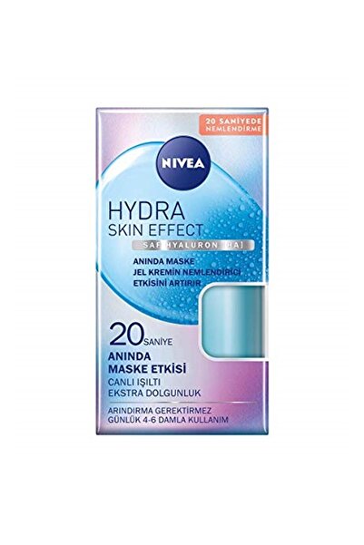 NIVEA قناع هيدرا سكين إفكت الفوري في 20 ثانية (100 مل)، هيالورون نقي، ترطيب ل...