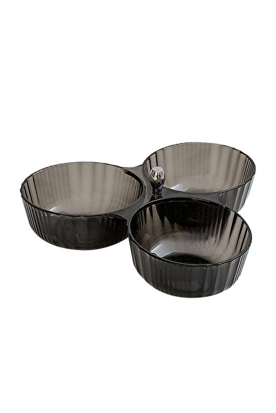 Depa وعاء للوجبات الخفيفة مدخن مكون من 3 قطع