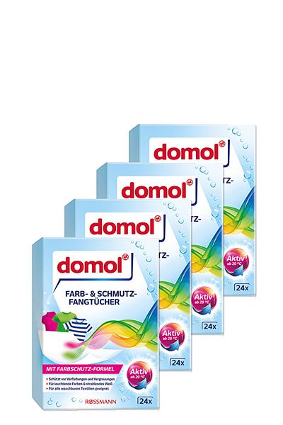 DOMOL Color Separating Wipes 24 Pack (4 Pieces)