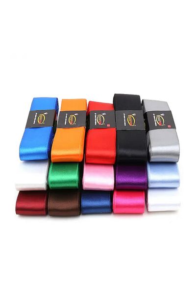 bizdenpastacılık Σατέν Κορδέλα Ναυτικό Μπλε Χρώμα 4cm(40mm) 10 Μέτρα