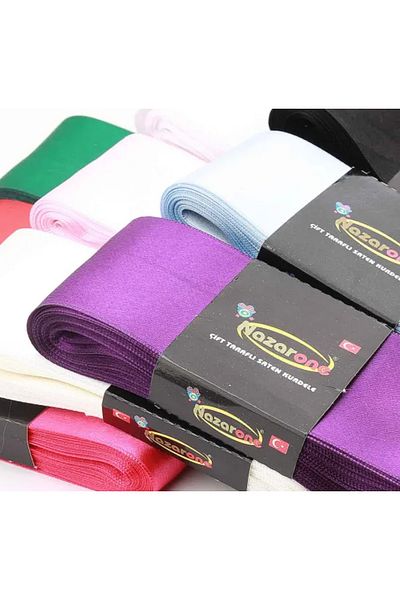 bizdenpastacılık Μαύρη Σατέν Κορδέλα 6cm(60mm) 10 Μέτρα