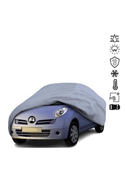 Teksin Nissan Micra (2003-2013) Araba Brandası Miflonlu Su Geçirmez Araba Brandası Uv Koruyuculu