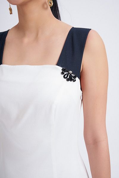 Balizza Guipure Detailed Dress with Strappy Skirt