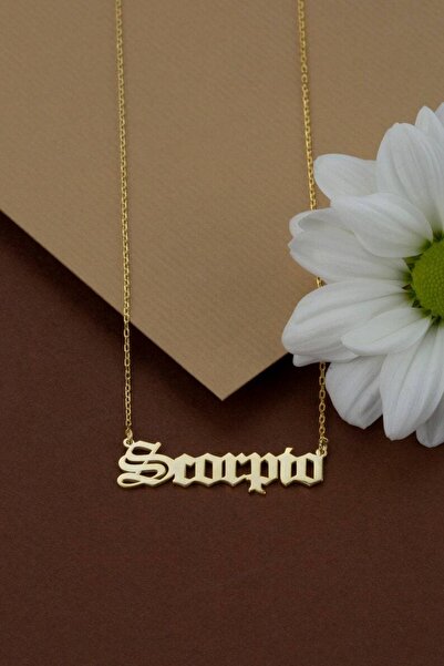 GÜMÜŞ 925k Akrep Burcu Altın Kaplama Kolye