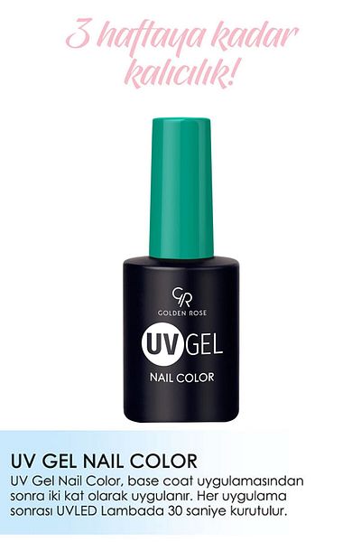 Golden Rose طلاء أظافر Uvgel Kalıcı Oje 135