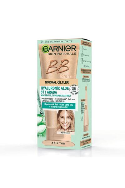Garnier BB Krem - 5 Etkili Mucizevi Nemlendirici Spf 15 Açık Ton - 50 ml