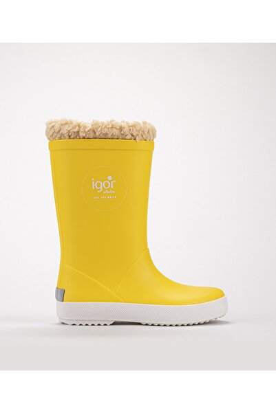 IGOR Splash Nautıco Borreguıto Amarillo/жовтий Унісекс Дитячі гумові чоботи з хутром