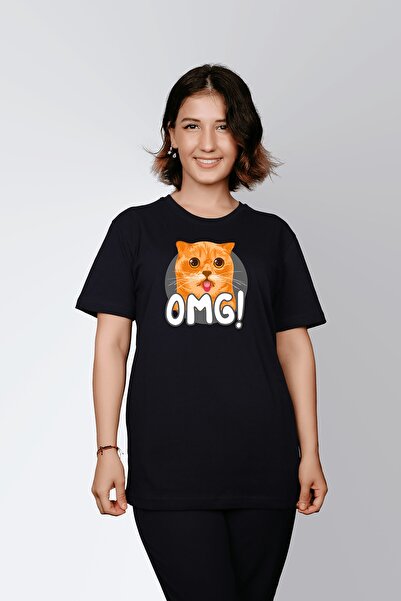 ErTaPassage Γυναικείο μπλουζάκι Black Cat με τύπωμα - T8837408