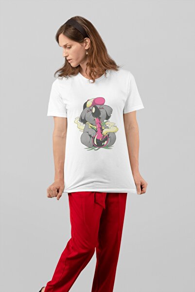ErTaPassage Koala albă cu imprimeu Femeie tricou - T2826469