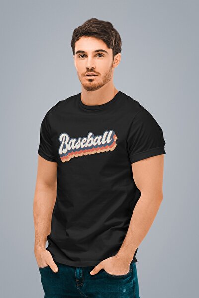 ErTaPassage Black Baseball cu imprimeu Bărbați tricou - T9257156