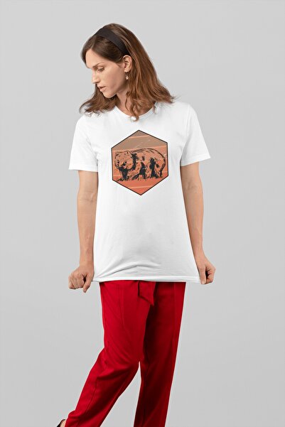 ErTaPassage Γυναικείο μπλουζάκι White Wombat με τύπωμα - T6167958