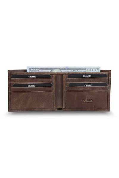 GUARD Antique Brown Classic Leather Men's Wallet