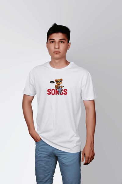 ErTaPassage Bela ljubavna pesma Štampano Muška T-shirt - T698613