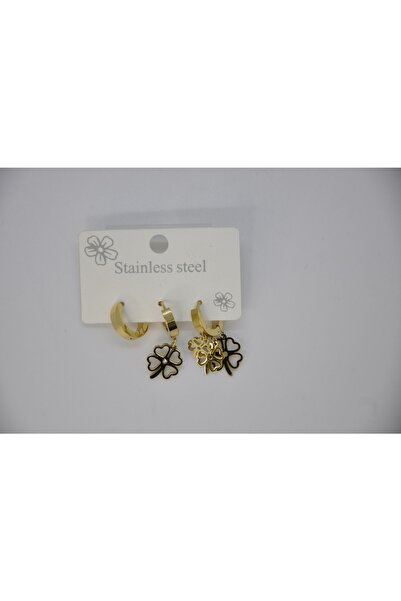 ZEAccessories Yonca Çelik Küpe Kombin