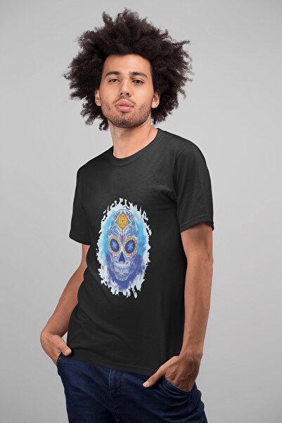 ErTaPassage Black Candy Head pentru bărbați cu imprimeu Standard tricou T9681091