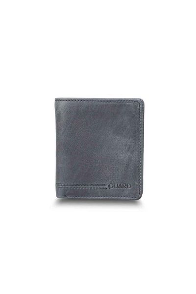 GUARD Μαύρο ανδρικό πορτοφόλι Tiguan Crazy Minimal Sports Leather