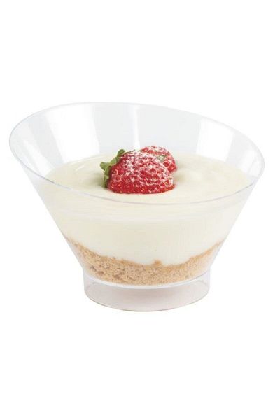 KURTSAN AMBALAJ Crystal Asymmetric Bowl with Lid (600 PCS)