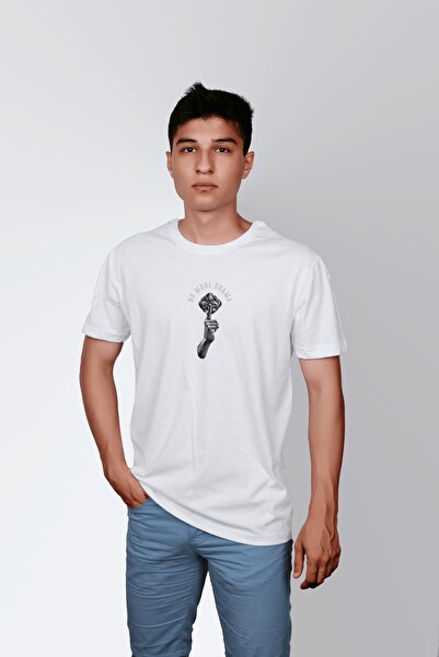ErTaPassage Bela No Drama Štampano muška T-shirt - T8156699
