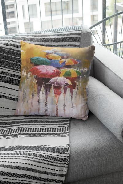 Viva Home 43x43cm Премиум калъф за възглавница от копринен плат с двойна стра...