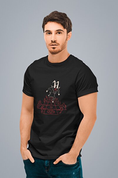 ErTaPassage Demonul care joacă sărători negru pentru bărbați cu imprimeu Stan...