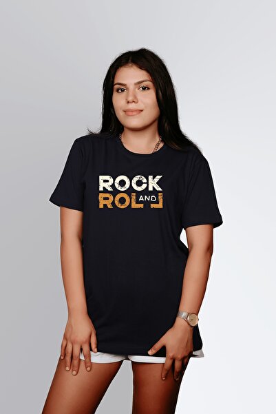 ErTaPassage Black Rock Roll cu imprimeu Femei tricou - T765426