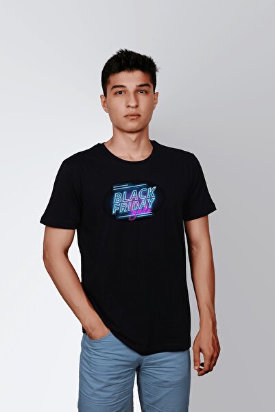 ErTaPassage Black Black Friday cu imprimeu Bărbați tricou - T8413871