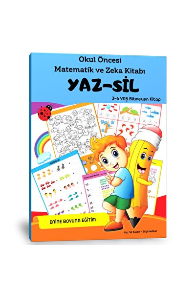 Enine Boyuna Eğitim Preschool Mathematics and Intelligence Write-Erase Book -...