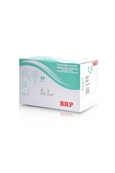 BRP -pudralı Steril Cerrahi Eldiven-no:7,5-50 Li