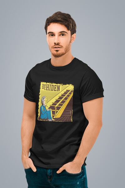 ErTaPassage Joehiden cu imprimeu Negru pentru bărbați tricou - T4461263