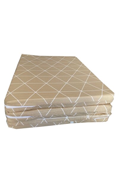 Vip Home Concept Katlanır Yer Yatağı Sünger Yatak Krem Piramit 80x180 Cm-6 Cm Tek Kişilik