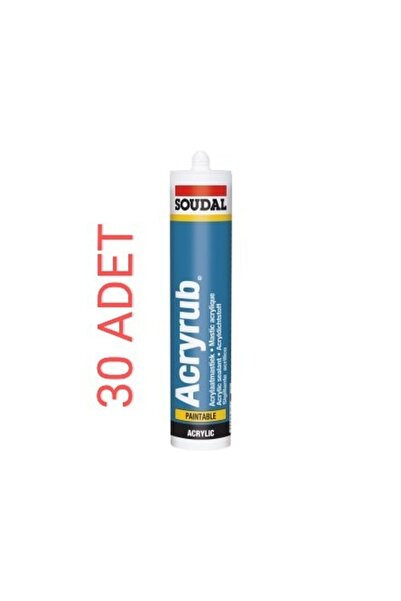 Soudal Beyaz Silikonize Mastik 500gr Koli (30 Adet)yeni Ürün