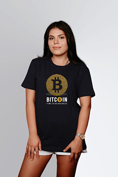 ErTaPassage Bitcoin cu imprimeu Black Woman tricou - T3639885