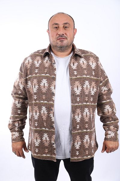MocGrande Риза Lumberjack с щампа Mc Three Rug 22212 - кафява