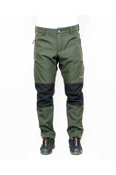 Mudwill Χακί-μαύρο παντελόνι Hiker500 Winter Softshell