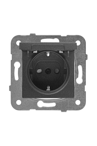 VİKO Novella Fume - Hooded and Grounded Socket