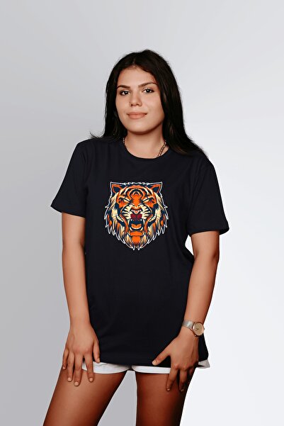 ErTaPassage Black Tiger Heat cu imprimeu Femei tricou - T3617820