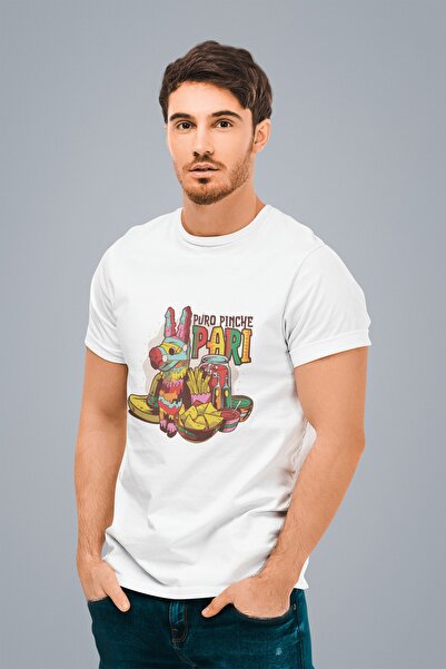 ErTaPassage Bărbați White Mexican Party cu imprimeu Standard tricou T9073845