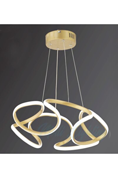 Modi Lighting Büyük Simetrik Burgulu Eskitme Led Avize Md09