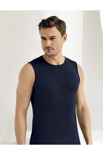 Şahinler Crew Neck Lycra Modal Sports Tank Top - E116
