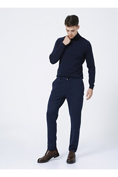Fabrika Navy Blue Turtleneck Men's Sweater