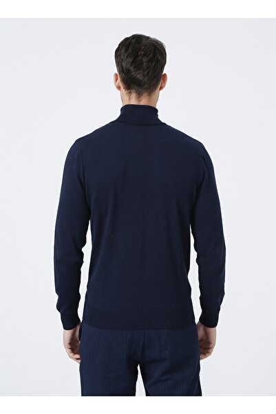 Fabrika Navy Blue Turtleneck Men's Sweater