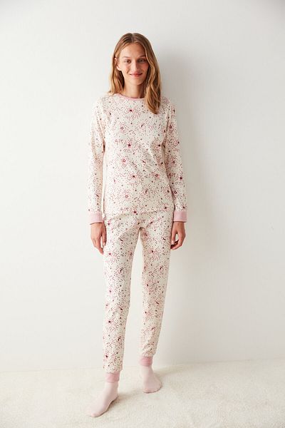 Penti Pyjama - Rosa - Geblümt