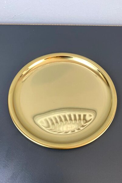 Euro Decora Dekoratif Tepsi Gold Küçük Boy 16 Cm