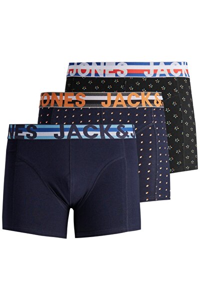 Jack & Jones Men's 3-Pack Henrik Boxer63412151351 Black- Laci
