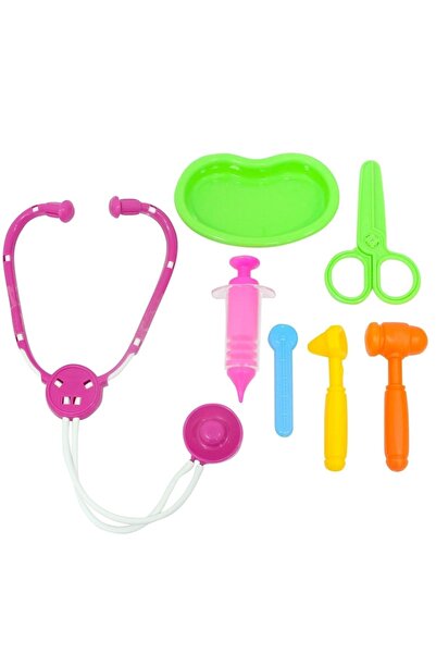 DEDE Oyuncak Candy Doktor Çantası Steteskop Çocuk Eğitici Oyun Seti Doktorculuk