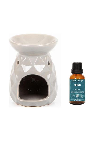 Minia Bahçe Bitki ve Sanat Atölyesi Relax (Relaks) Essential Oil Mix - 10 ml and Censer