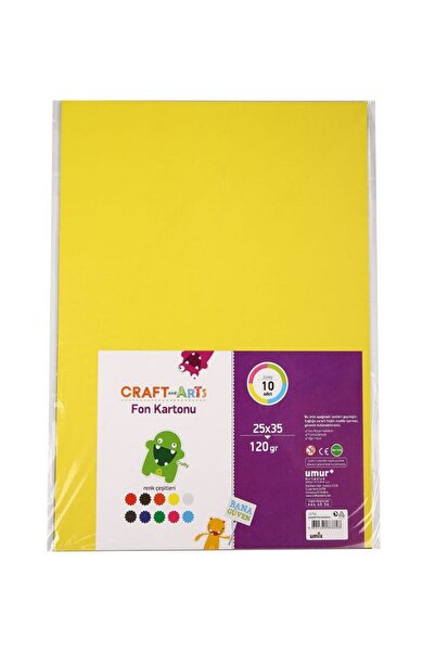 Craft and Arts Fon Kartonu 10 Renk 120gr 25x35cm N:Z2702