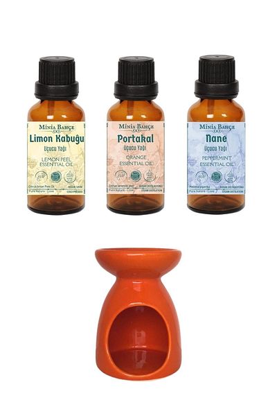 Minia Bahçe Bitki ve Sanat Atölyesi 10ml Lemon Peel, Orange and Mint Oil - Censer