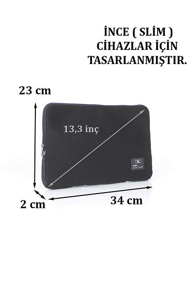 Case Club 13''-13.3'' Inch Mesh Sponge Slim Macbook And Laptop Case Thin Design